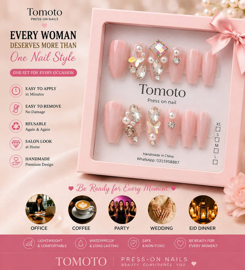 Chic Pearl Glow Press-On Nails