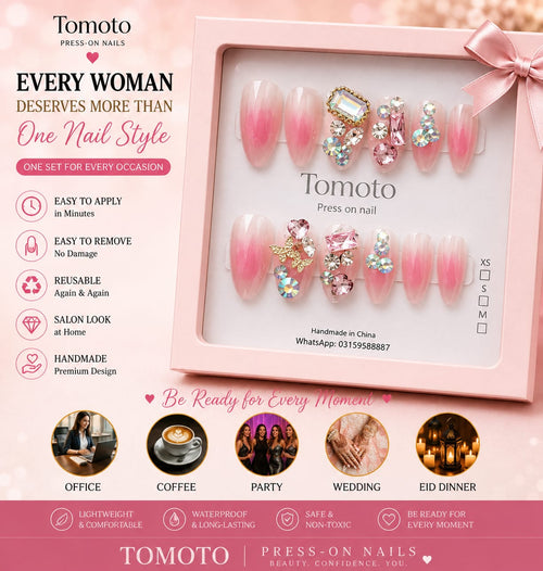Elegant Premium Press-On Nails – Reusable Nail Set